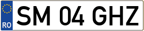 Trailer License Plate